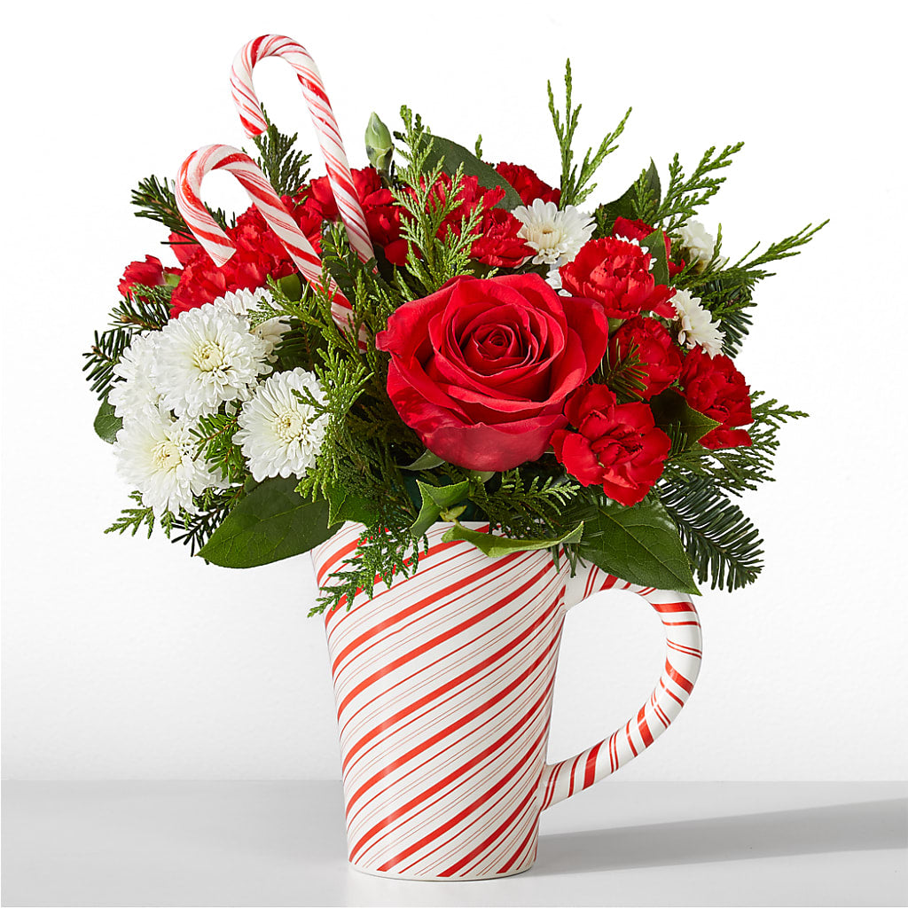 Peppermint Swirl Mug – BLOOM FLOWERS & EVENT RENTALS, Corona CA
