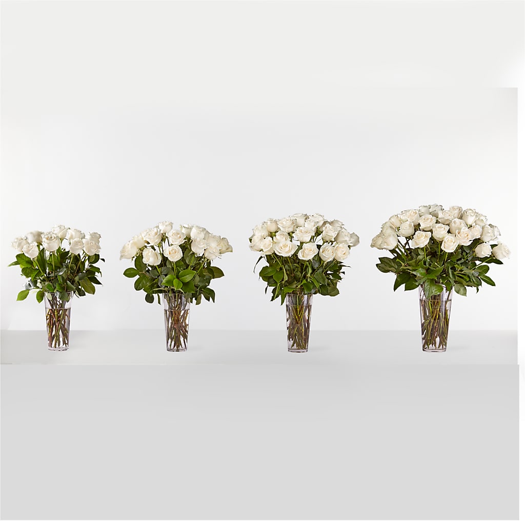 Long Stem White Rose Bouquet – BLOOM FLOWERS & EVENT RENTALS, Corona CA