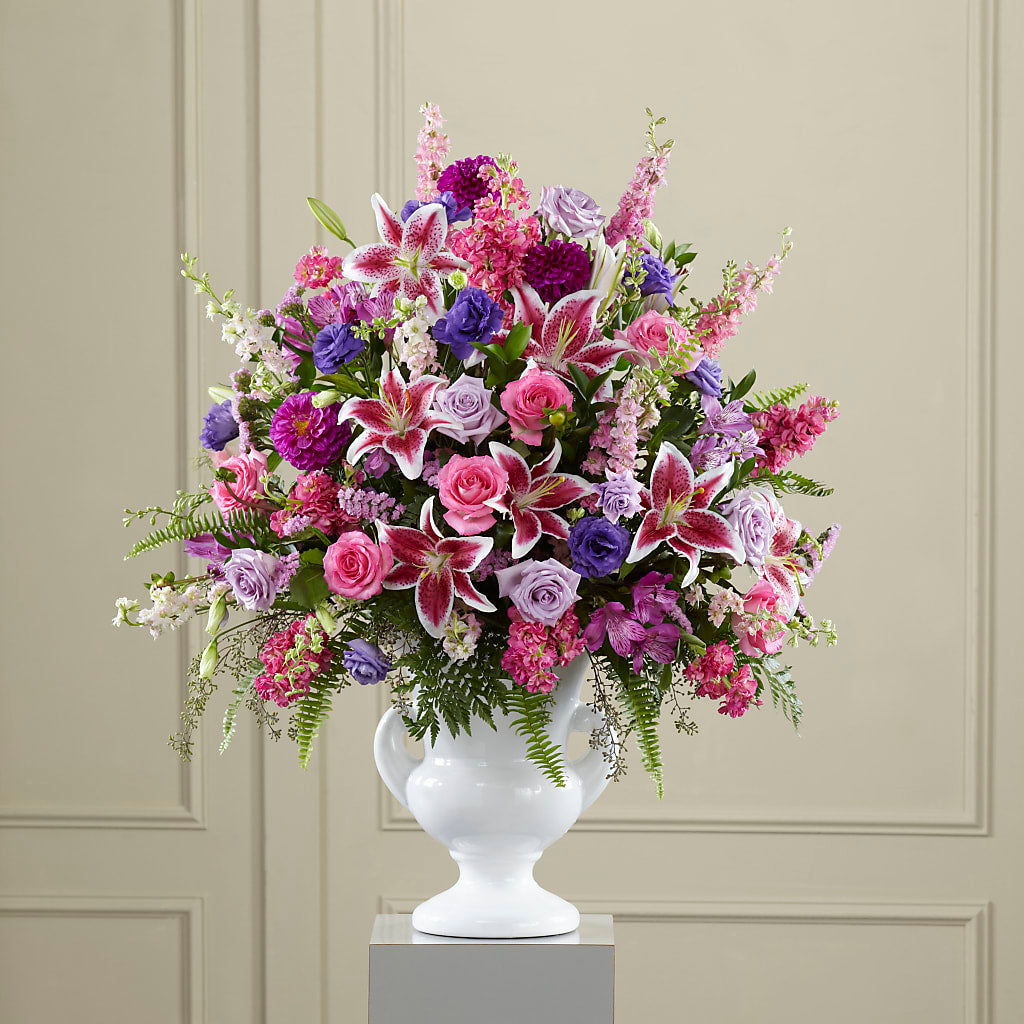 Peaceful Tribute Arrangement – BLOOM FLOWERS & EVENT RENTALS, Corona CA