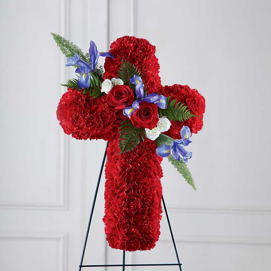 Faithful Hero Floral Cross – BLOOM FLOWERS & EVENT RENTALS, Corona CA