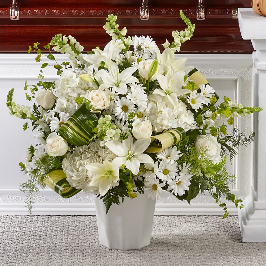 Thoughts of Tranquility Floor Basket – BLOOM FLOWERS & EVENT RENTALS, Corona CA