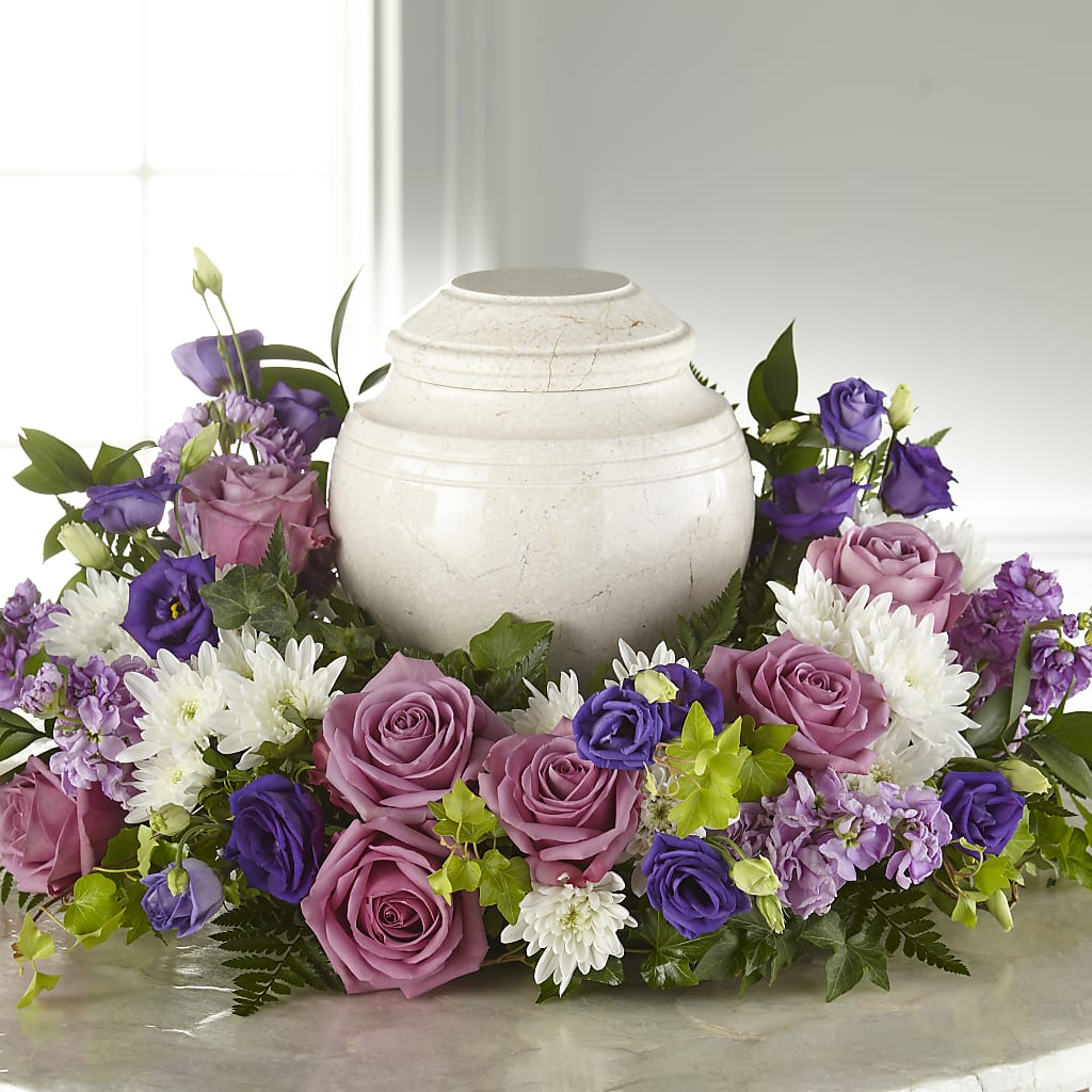 Blooming Sympathy Cremation Adornment – BLOOM FLOWERS & EVENT RENTALS, Corona CA