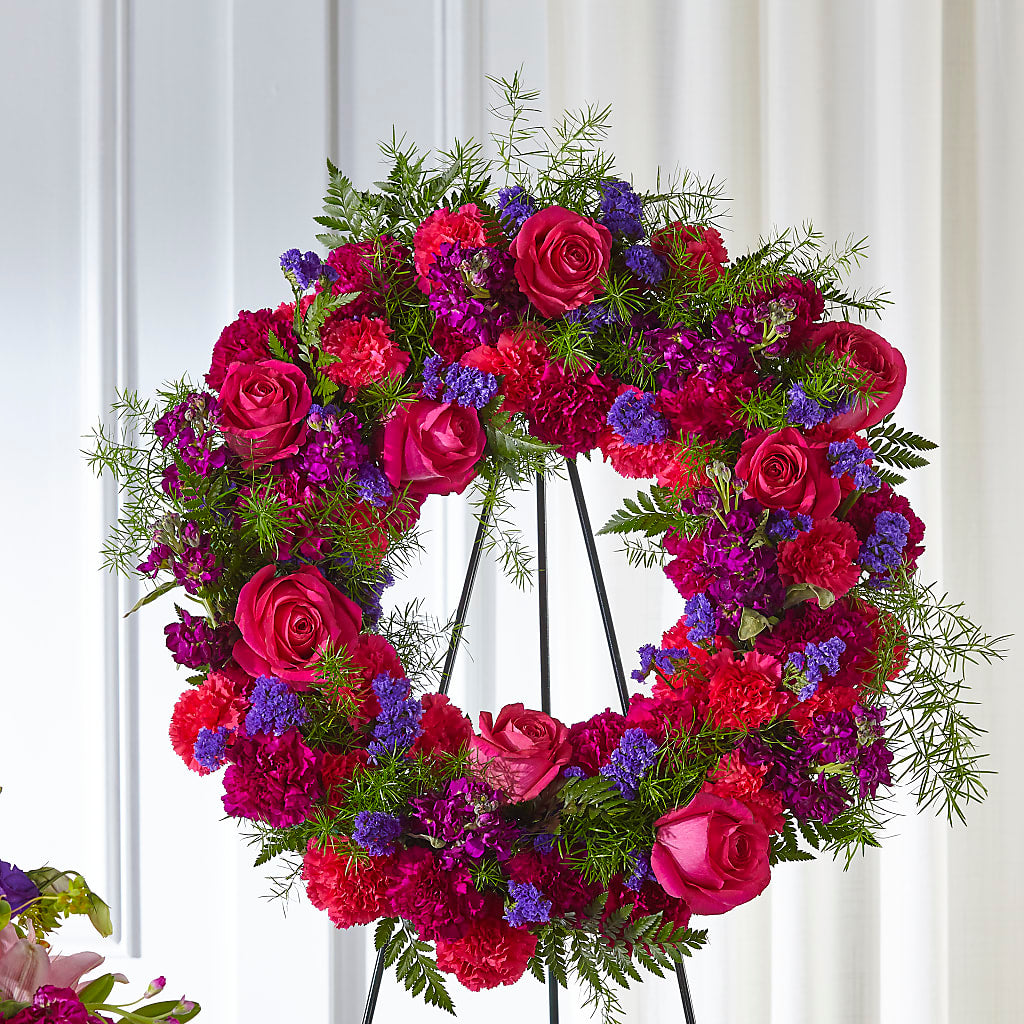 Calming Colors Wreath – BLOOM FLOWERS & EVENT RENTALS, Corona CA