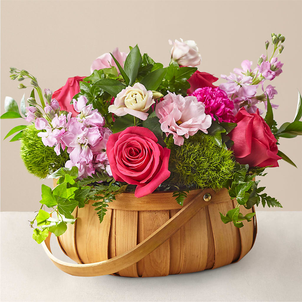 Radiance in Bloom Basket – BLOOM FLOWERS & EVENT RENTALS, Corona CA
