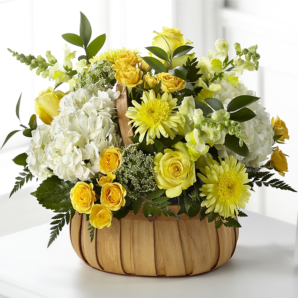 Rustic Remembrance Basket – BLOOM FLOWERS & EVENT RENTALS, Corona CA