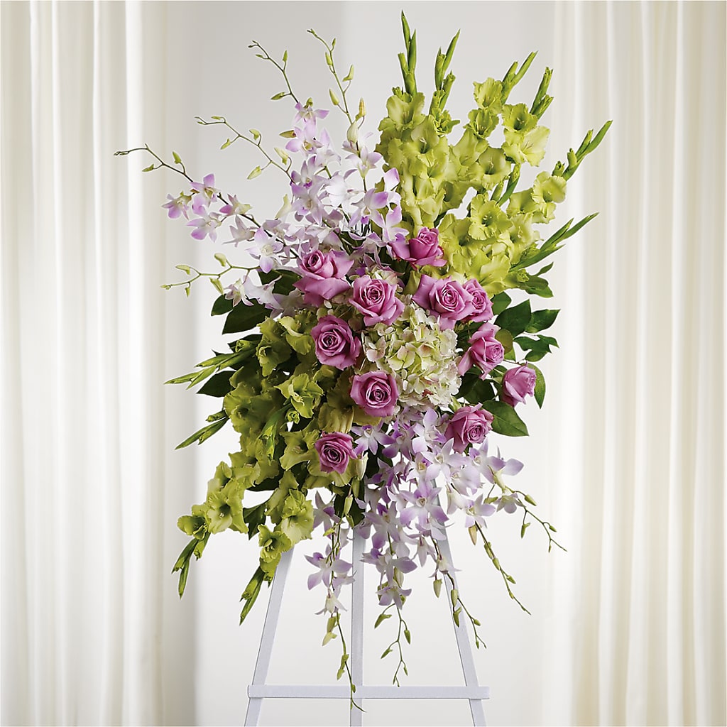 Lasting Legacy Standing Spray – BLOOM FLOWERS & EVENT RENTALS, Corona CA