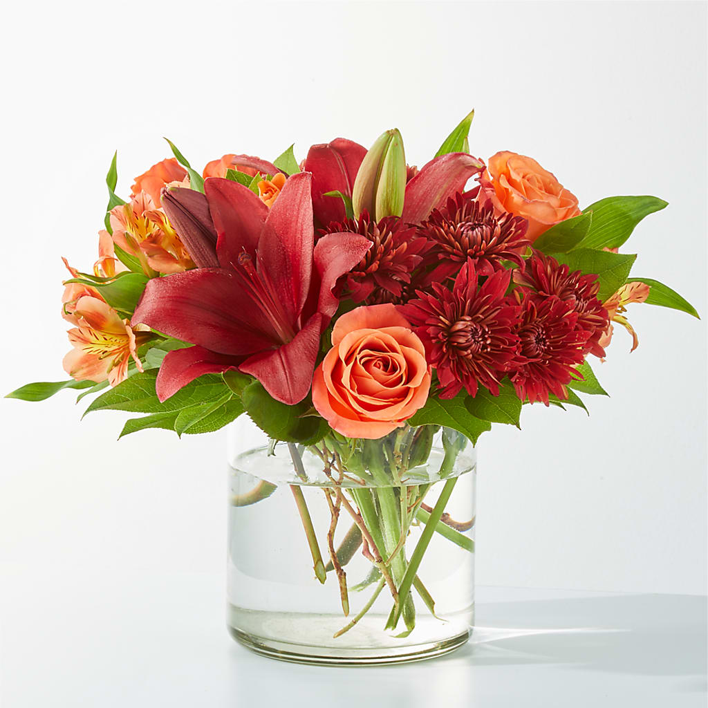 Crimson Leaves Bouquet – BLOOM FLOWERS & EVENT RENTALS, Corona CA