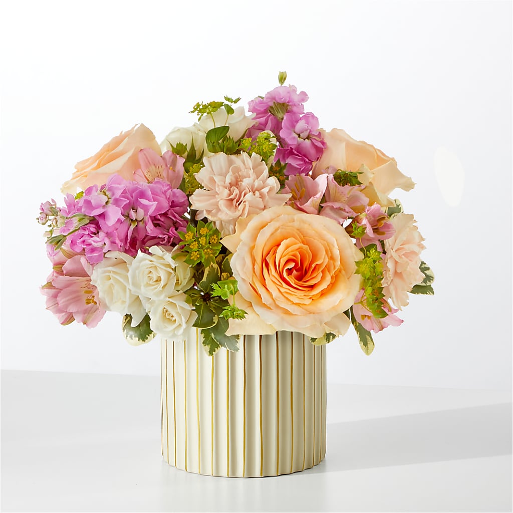 Paradise Bouquet with Ivory Vase – BLOOM FLOWERS & EVENT RENTALS, Corona CA