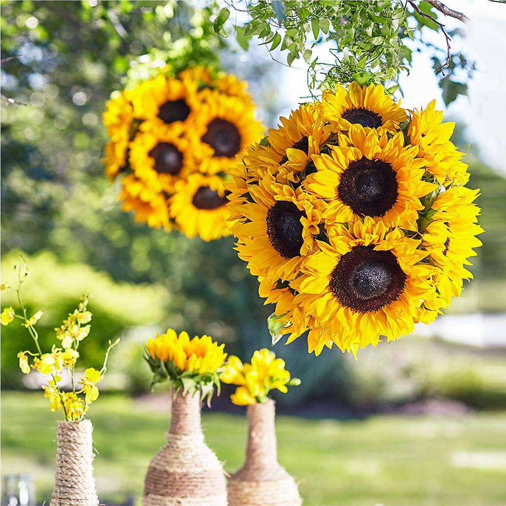 Sublime Garden Hanging Arrangement – BLOOM FLOWERS & EVENT RENTALS, Corona CA
