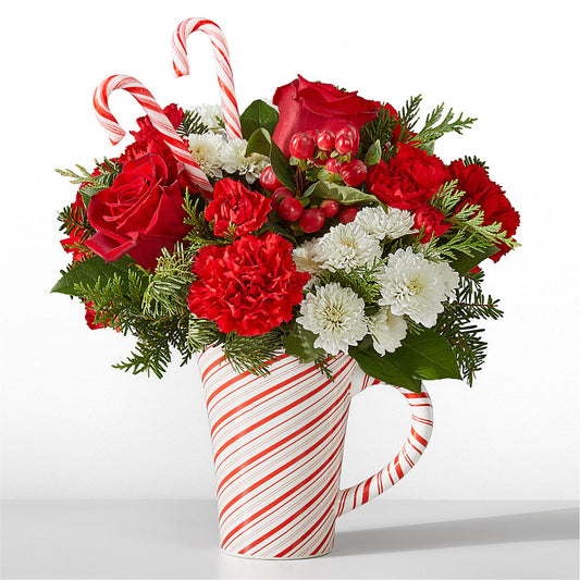 Peppermint Swirl Mug – BLOOM FLOWERS & EVENT RENTALS, Corona CA