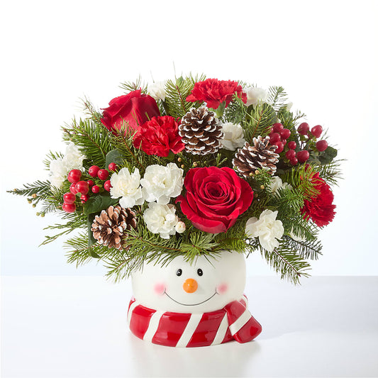 Jolly Snowman Bouquet – BLOOM FLOWERS & EVENT RENTALS, Corona CA