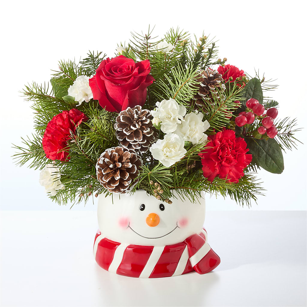 Jolly Snowman Bouquet – BLOOM FLOWERS & EVENT RENTALS, Corona CA