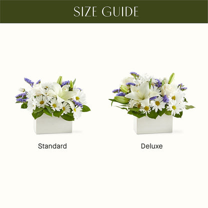 Beyond Blue Box Bouquet – BLOOM FLOWERS & EVENT RENTALS, Corona CA