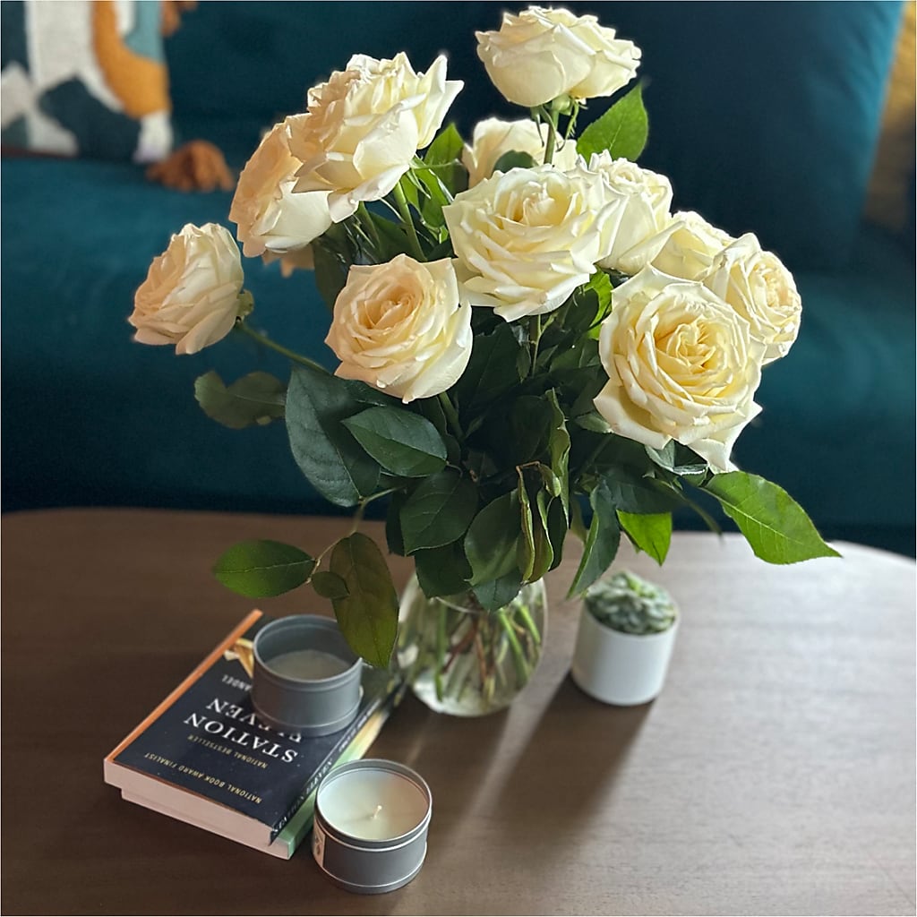 Long Stem Yellow Rose Bouquet – BLOOM FLOWERS & EVENT RENTALS, Corona CA