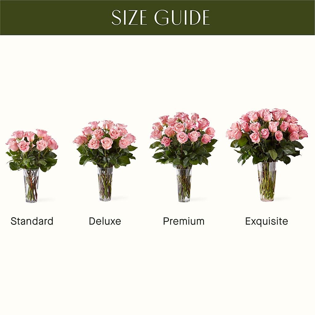 Long Stem Pink Rose Bouquet – BLOOM FLOWERS & EVENT RENTALS, Corona CA