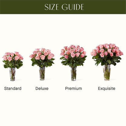 Long Stem Pink Rose Bouquet – BLOOM FLOWERS & EVENT RENTALS, Corona CA
