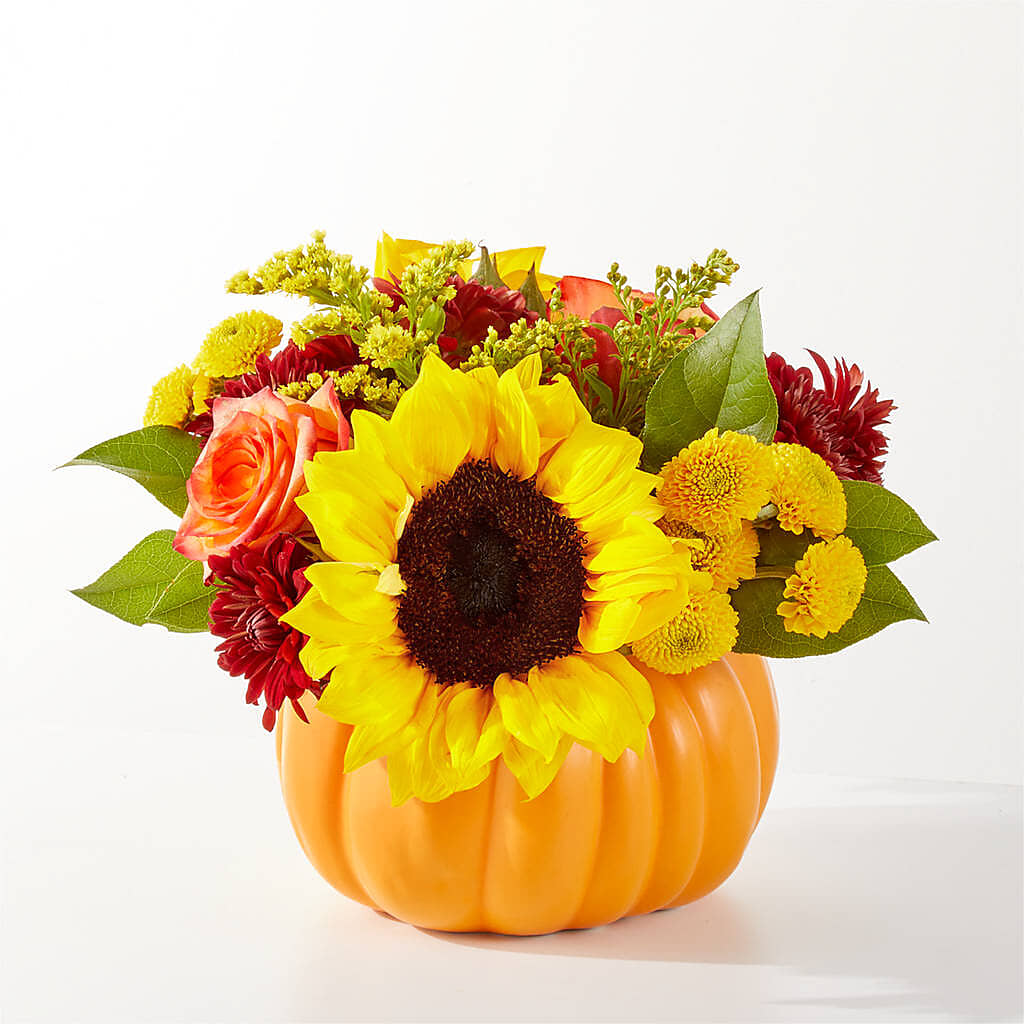 Golden Gourd Pumpkin Bouquet – BLOOM FLOWERS & EVENT RENTALS, Corona CA
