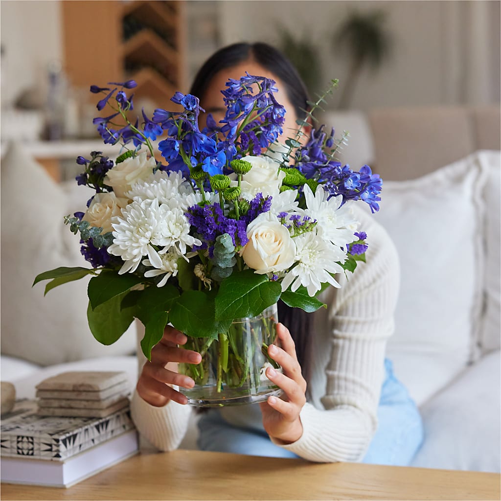 Cerulean Waves Bouquet – BLOOM FLOWERS & EVENT RENTALS, Corona CA