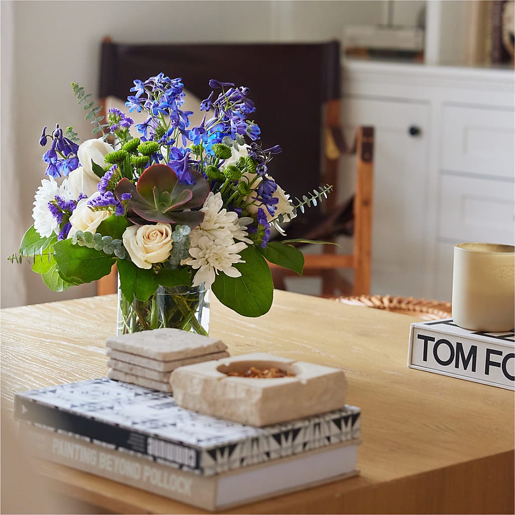 Cerulean Waves Bouquet – BLOOM FLOWERS & EVENT RENTALS, Corona CA
