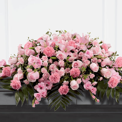 Garden of Comfort Casket Spray (Standard) – BLOOM FLOWERS & EVENT RENTALS, Corona CA