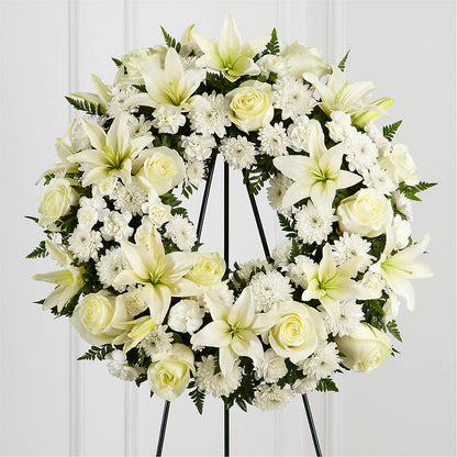 Treasured Tribute Wreath – BLOOM FLOWERS & EVENT RENTALS, Corona CA