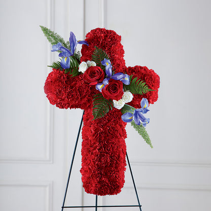 Faithful Hero Floral Cross – BLOOM FLOWERS & EVENT RENTALS, Corona CA