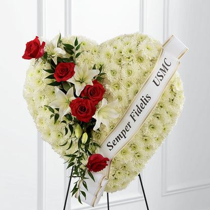 Heartfelt Hero Standing Heart – BLOOM FLOWERS & EVENT RENTALS, Corona CA