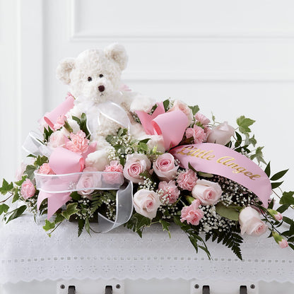 Touch of Sympathy Casket Spray – BLOOM FLOWERS & EVENT RENTALS, Corona CA