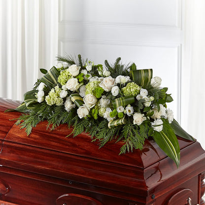 Hopeful Gesture Casket Spray – BLOOM FLOWERS & EVENT RENTALS, Corona CA