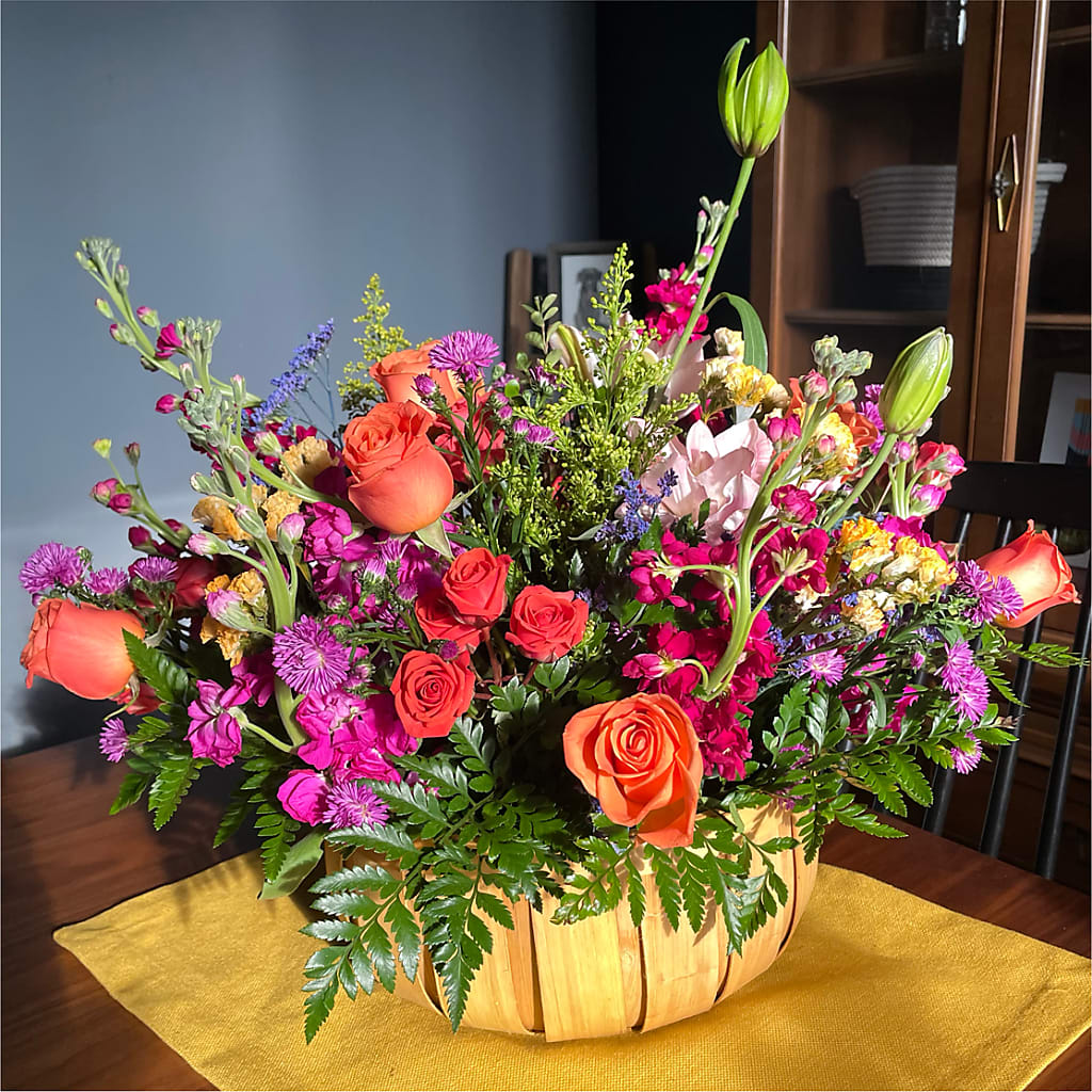 Garden of Life Basket – BLOOM FLOWERS & EVENT RENTALS, Corona CA