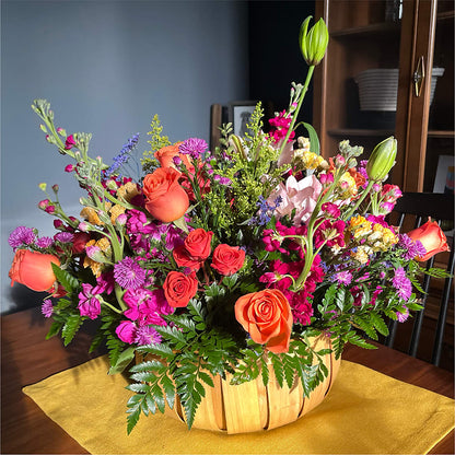 Garden of Life Basket – BLOOM FLOWERS & EVENT RENTALS, Corona CA