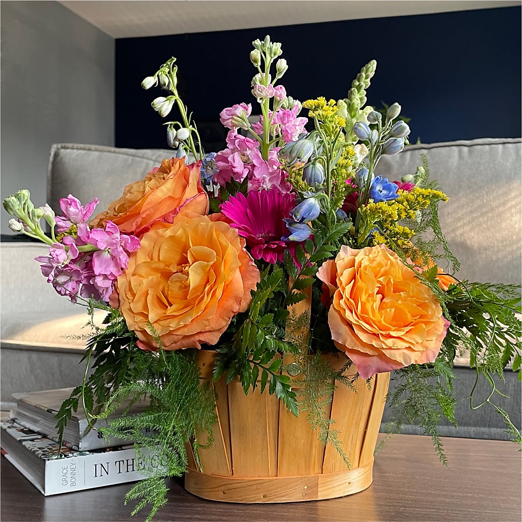Garden of Life Basket – BLOOM FLOWERS & EVENT RENTALS, Corona CA