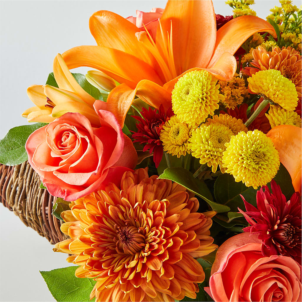 Bouquet of Blessings Cornucopia – BLOOM FLOWERS & EVENT RENTALS, Corona CA