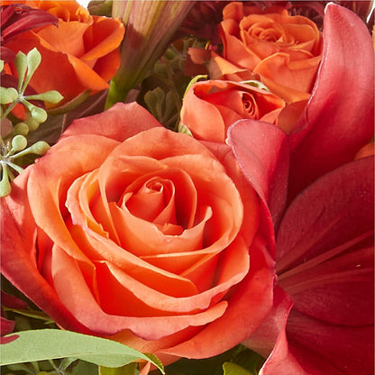 Crimson Leaves Bouquet – BLOOM FLOWERS & EVENT RENTALS, Corona CA