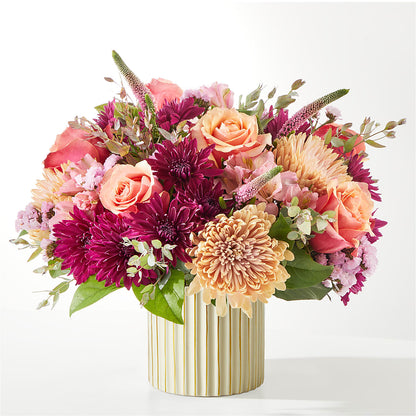 Berry Cobbler Bouquet with Ivory Vase – BLOOM FLOWERS & EVENT RENTALS, Corona CA
