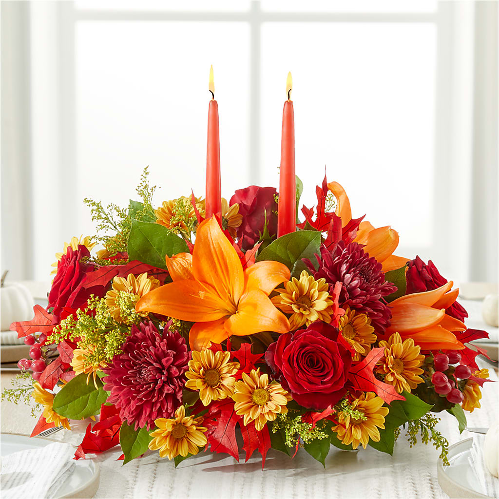 Autumn's Embrace Centerpiece – BLOOM FLOWERS & EVENT RENTALS, Corona CA