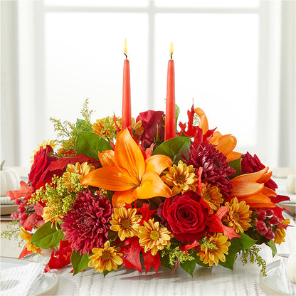 Autumn's Embrace Centerpiece – BLOOM FLOWERS & EVENT RENTALS, Corona CA