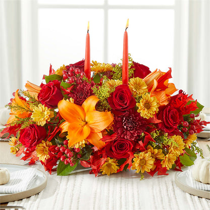 Autumn's Embrace Centerpiece – BLOOM FLOWERS & EVENT RENTALS, Corona CA
