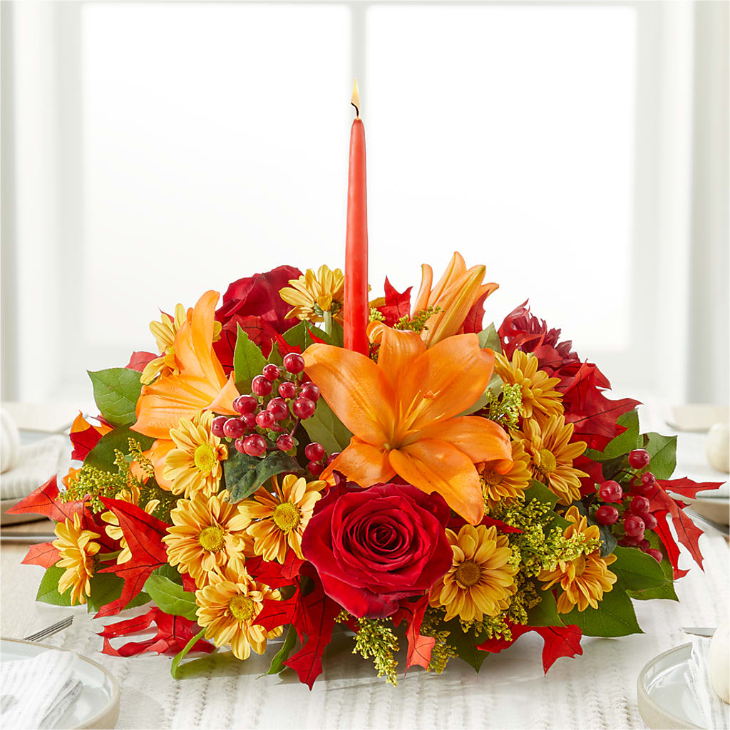 Autumn's Embrace Centerpiece – BLOOM FLOWERS & EVENT RENTALS, Corona CA